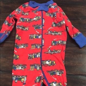Hanna Andersson 6-9mon train pajamas